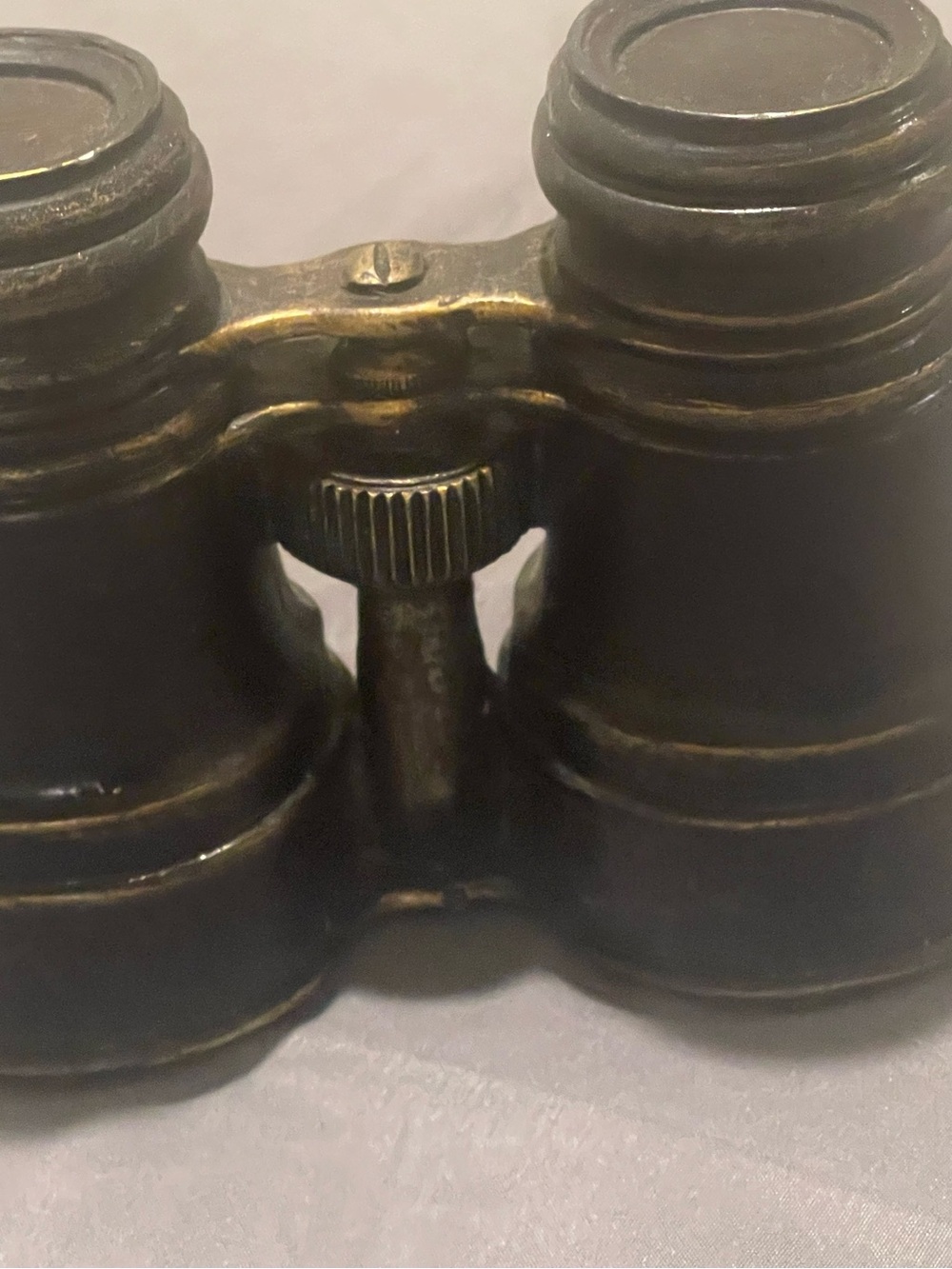 Faux Leather Brass Ceramic Binoculars Still Bank - Whimsical Coin Jar